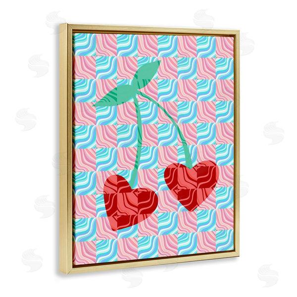 Stupell Industries Stupell Studio | Groovy Checkered Cherries