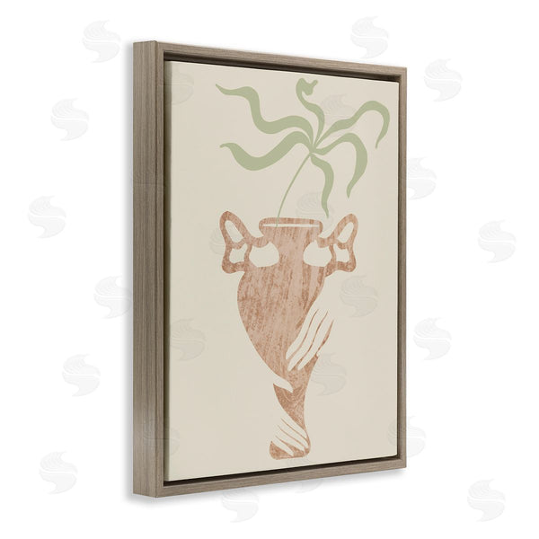 Stupell Industries Stupell Studio | Hands Holding Brown Vase Botanical Plants Design Wall Art