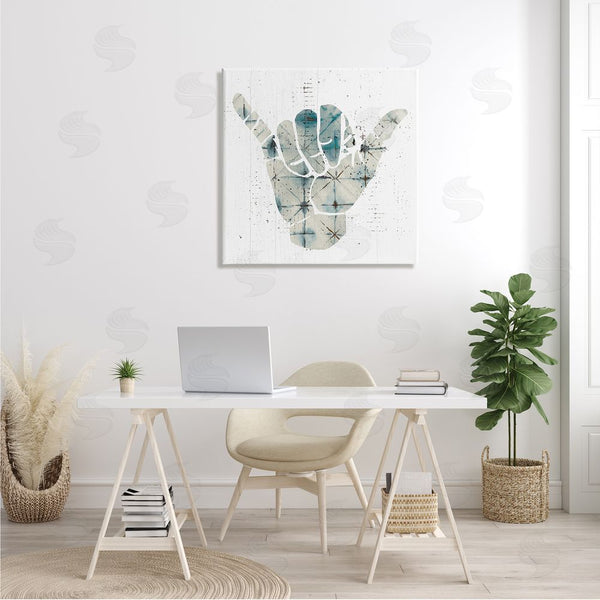 Stupell Industries Stupell Studio | Hang Loose Hand Sign Modern Abstract Pattern Wall Art