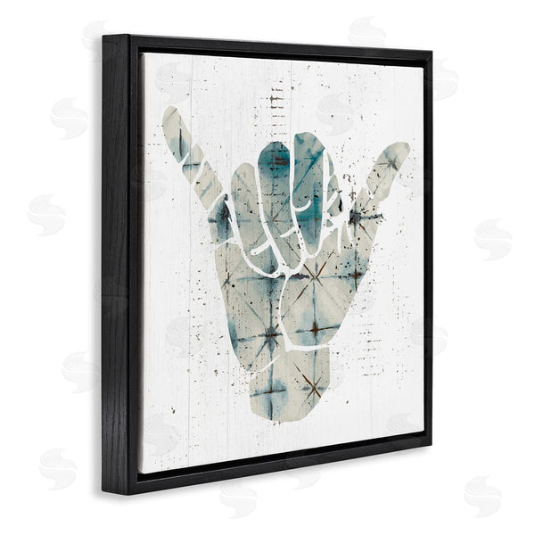 Stupell Industries Stupell Studio | Hang Loose Hand Sign Modern Abstract Pattern Wall Art