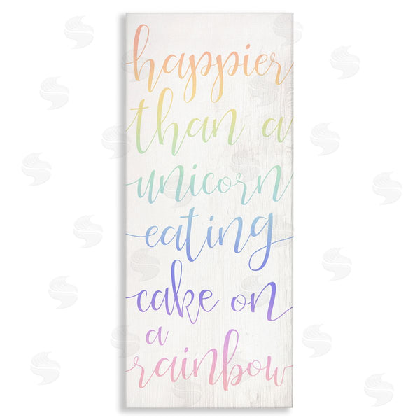 stupell industries Stupell Studio | Happier Than Unicorn Humor Wall Art