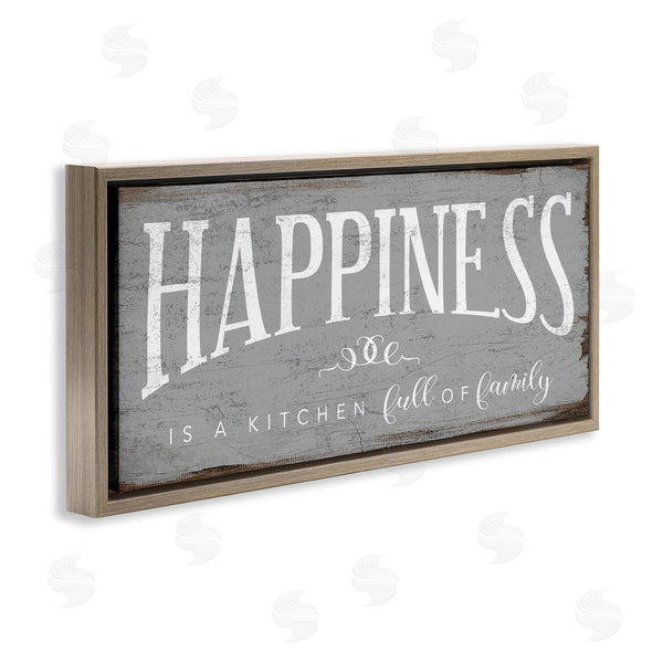 Stupell Industries Stupell Studio | Happiness Is A Full Kitchen Phrase Wall Art