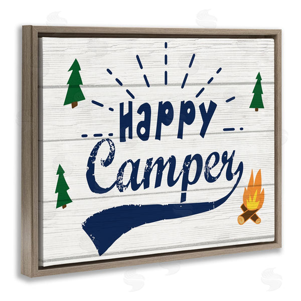 Stupell Industries Stupell Studio | Happy Camper With Trees Wall Art
