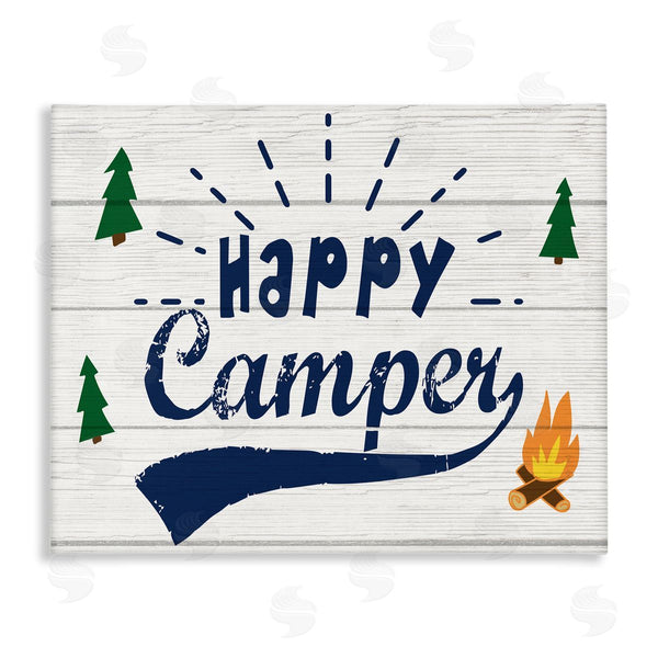 stupell industries Stupell Studio | Happy Camper with Trees Wall Art