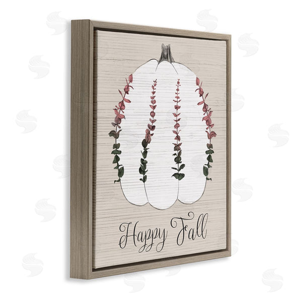 Stupell Industries Stupell Studio | Happy Fall Ombre Eucalyptus Pumpkin Harvest