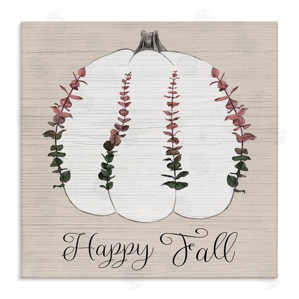 stupell industries Stupell Studio | Happy Fall Ombre Eucalyptus Pumpkin Harvest