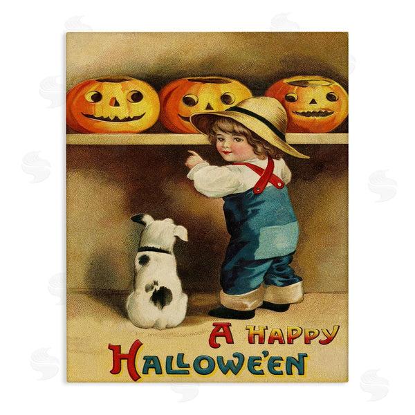 stupell industries Stupell Studio | Happy Halloween Child & Dog