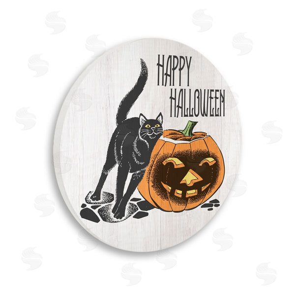 stupell industries Stupell Studio | Happy Halloween Pumpkin Cat Wall Art