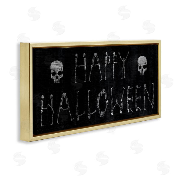 Stupell Industries Stupell Studio | Happy Halloween Skeleton Letters Wall Art