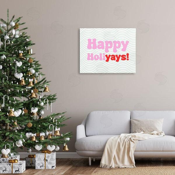 Stupell Industries Stupell Studio | Happy Holiyays Patterned Wall Art