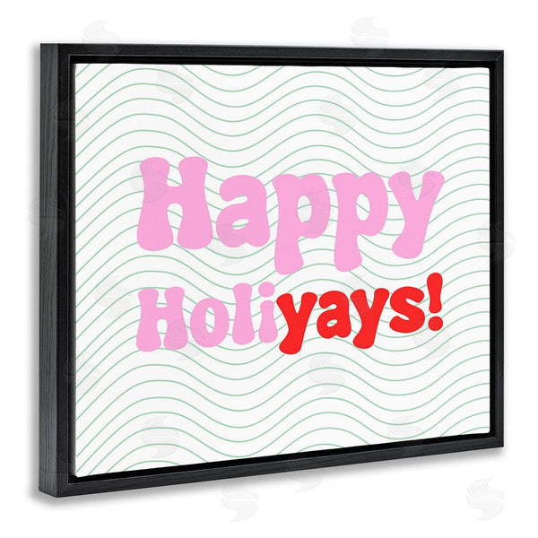 Stupell Industries Stupell Studio | Happy Holiyays Patterned Wall Art