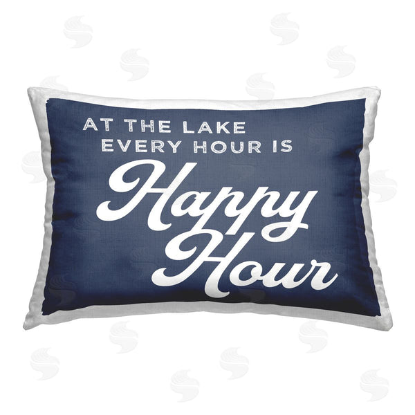 stupell industries Stupell Studio | Happy Hour at Lake Printed Throw Pillow