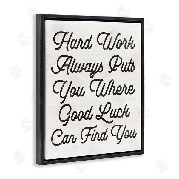 Stupell Industries Stupell Studio | Hard Work Good Luck Motivational Wall Art