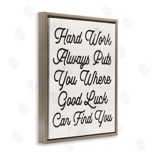 Stupell Industries Stupell Studio | Hard Work Good Luck Motivational Wall Art