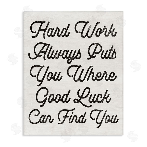 stupell industries Stupell Studio | Hard Work Good Luck Motivational Wall Art