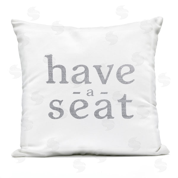 Stupell Industries Stupell Studio | Have A Seat Casual Phrase Printed Throw Pillow