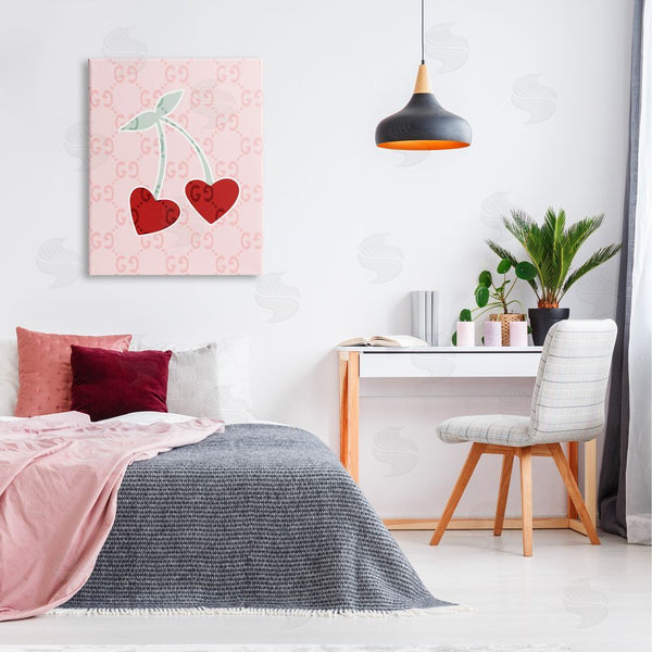 Stupell Industries Stupell Studio | Heart Cherry Pattern Wall Art