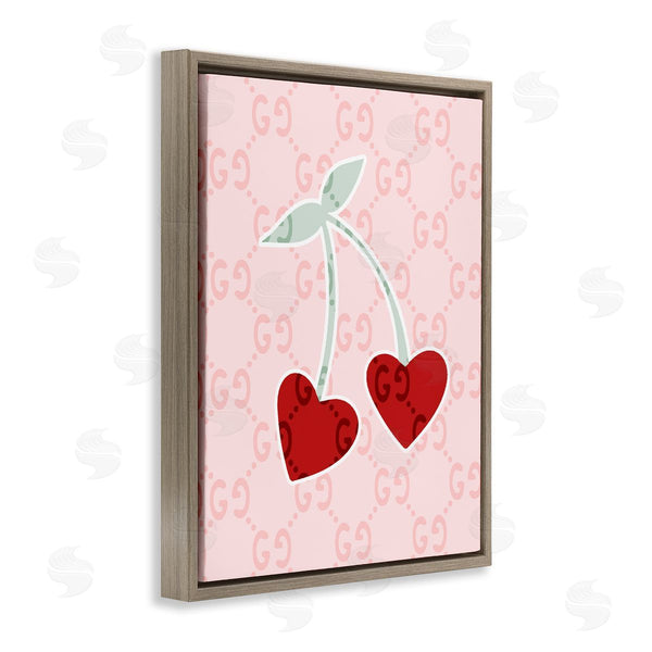 Stupell Industries Stupell Studio | Heart Cherry Pattern Wall Art