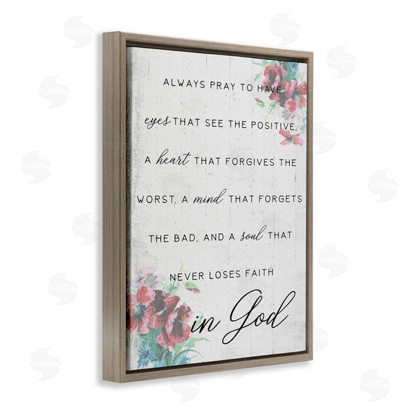 Stupell Industries Stupell Studio | Heart Mind And Soul For God