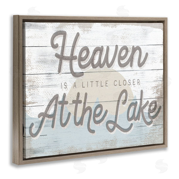 Stupell Industries Stupell Studio | Heaven's Closer At The Lake Wall Art