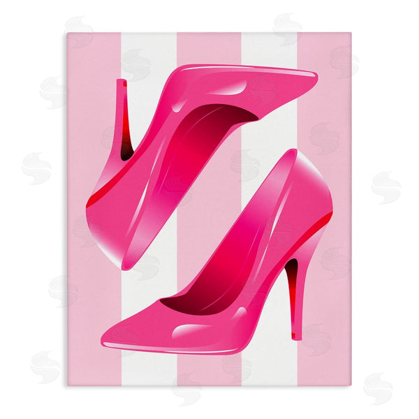stupell industries Stupell Studio | Heels on Pink Stripes