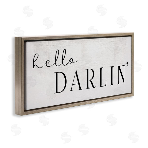 Stupell Industries Stupell Studio | Hello Darlin' Phrase Charming Southern Typography