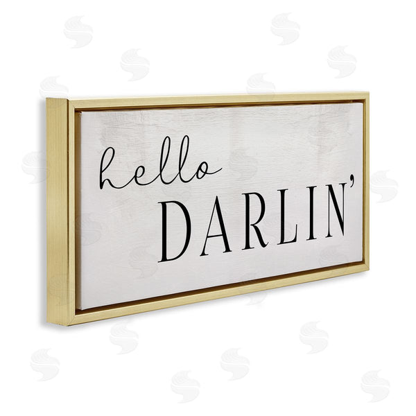 Stupell Industries Stupell Studio | Hello Darlin' Phrase Charming Southern Typography