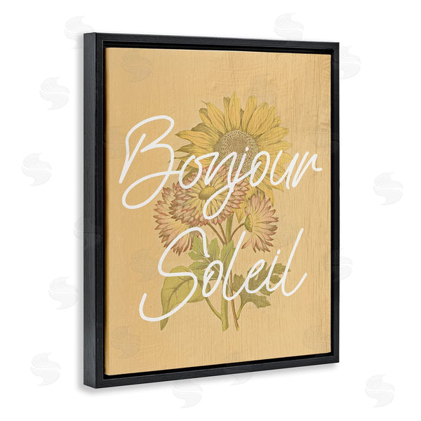 Stupell Industries Stupell Studio | Hello Sunshine French Phrase