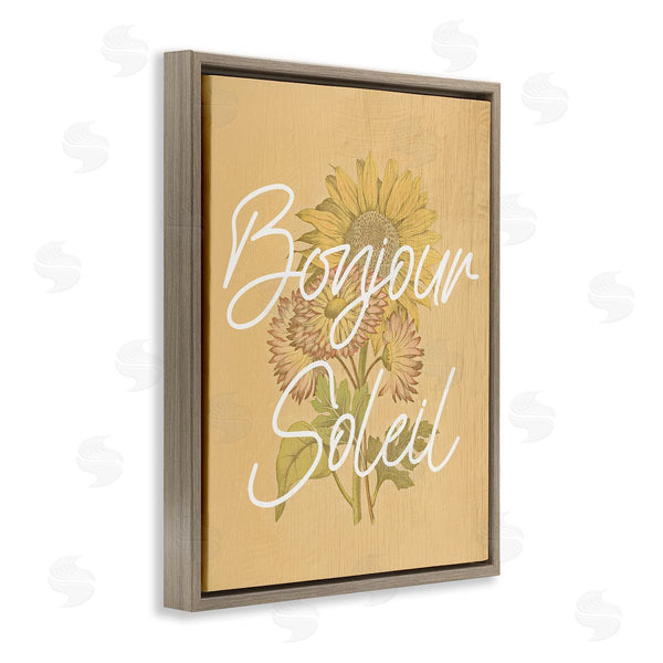 Stupell Industries Stupell Studio | Hello Sunshine French Phrase