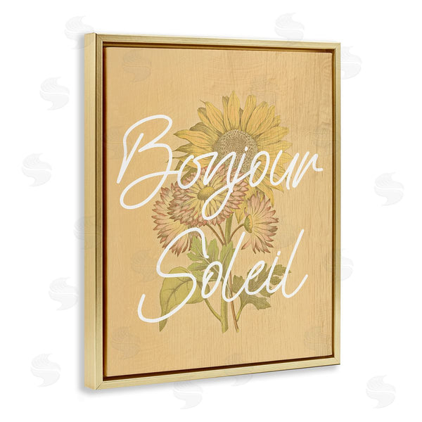Stupell Industries Stupell Studio | Hello Sunshine French Phrase