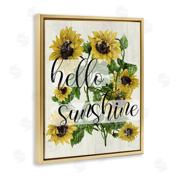 Stupell Industries Stupell Studio | Hello Sunshine Vintage Sunflowers