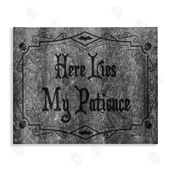 stupell industries Stupell Studio | Here Lies My Patience Tombstone Wall Art