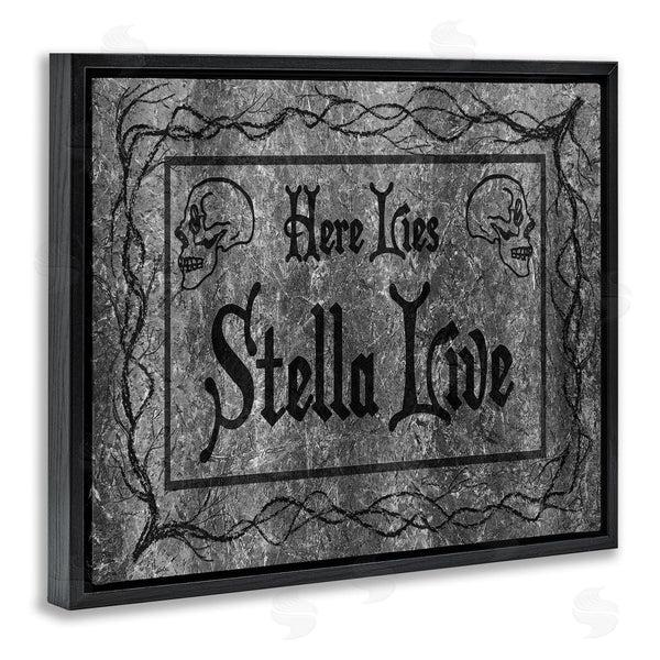 Stupell Industries Stupell Studio | Here Lies Stella Live Grave Wall Art