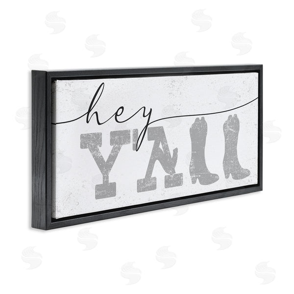 Stupell Industries Stupell Studio | Hey Y'all Phrase Western Cowboy Distressed Typography