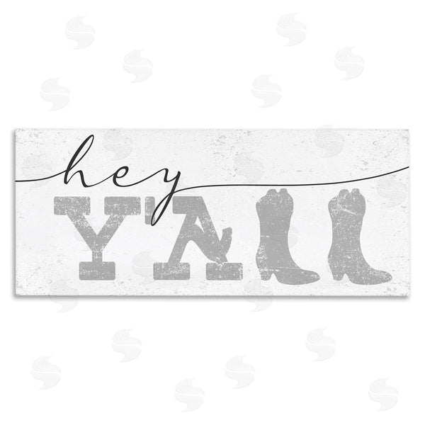stupell industries Stupell Studio | Hey Y'all Phrase Western Cowboy Distressed Typography
