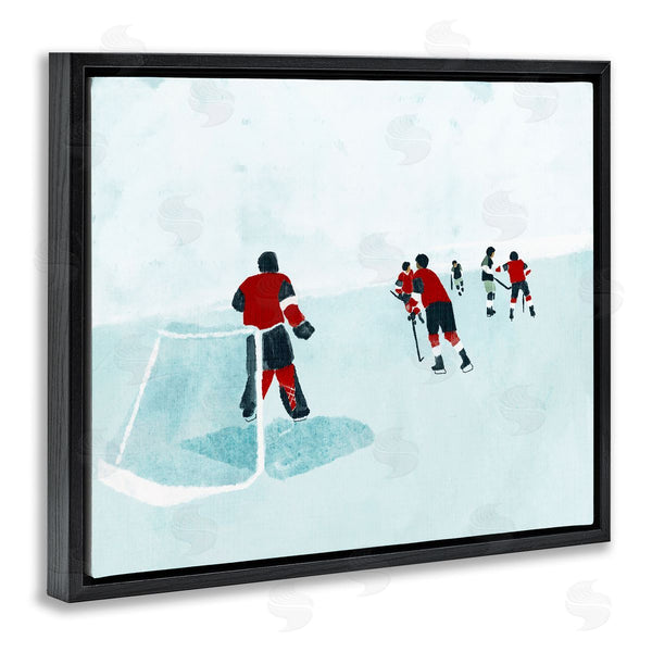 Stupell Industries Stupell Studio | Hockey Players On Ice Wall Art