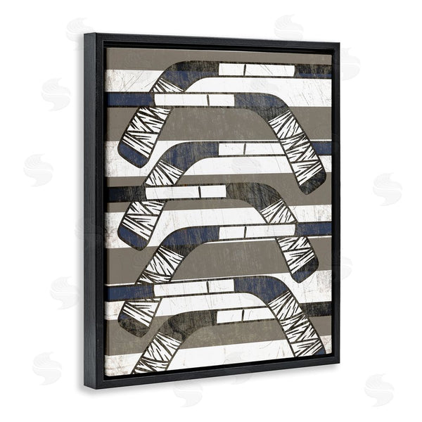 Stupell Industries Stupell Studio | Hockey Sticks Pattern Wall Art