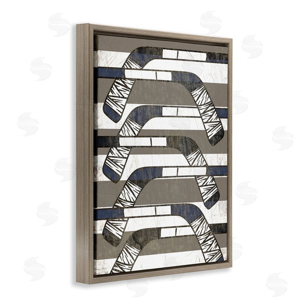 Stupell Industries Stupell Studio | Hockey Sticks Pattern Wall Art