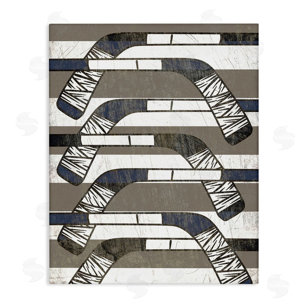 stupell industries Stupell Studio | Hockey Sticks Pattern Wall Art