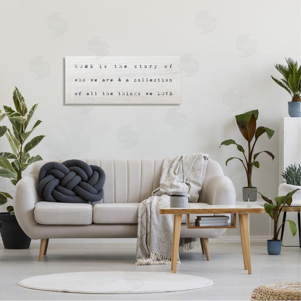 Stupell Industries Stupell Studio | Home Is Who We Are Phrase Wall Art