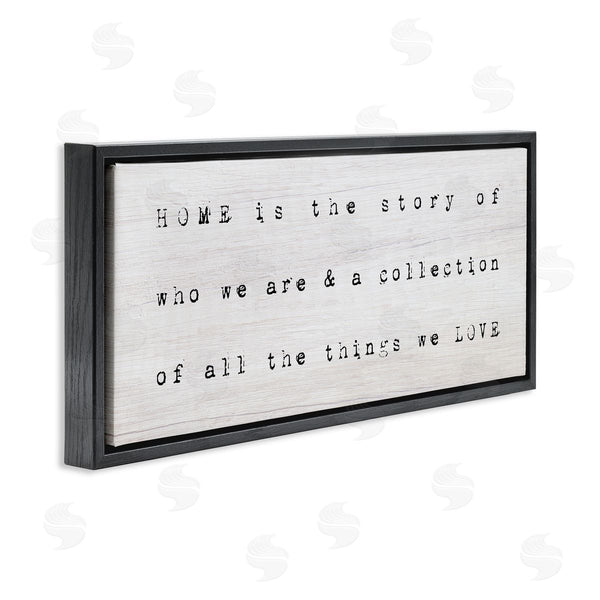 Stupell Industries Stupell Studio | Home Is Who We Are Phrase Wall Art