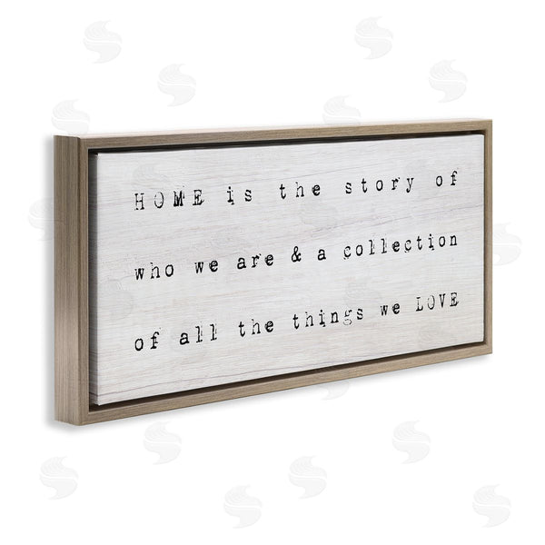 Stupell Industries Stupell Studio | Home Is Who We Are Phrase Wall Art