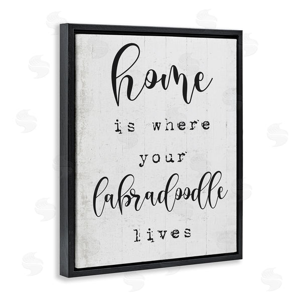 Stupell Industries Stupell Studio | Home's Where Labradoodle Lives