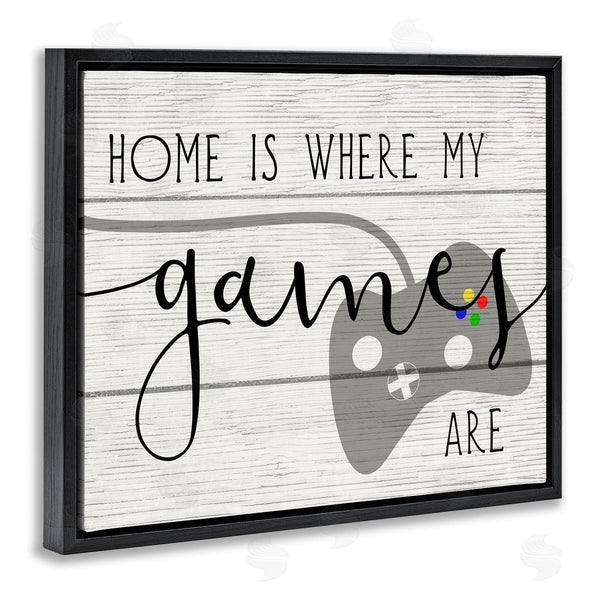 Stupell Industries Stupell Studio | Home's Where My Games Are