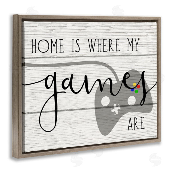 Stupell Industries Stupell Studio | Home's Where My Games Are