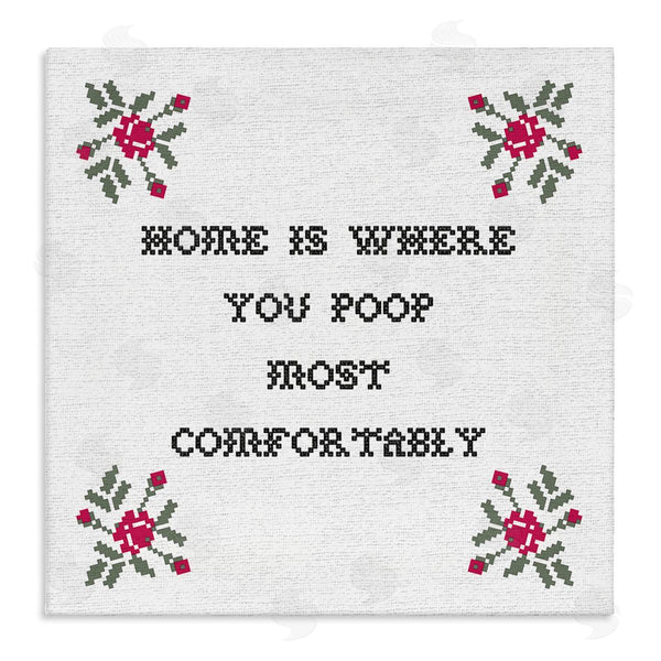 stupell industries Stupell Studio | Home Where You Poop Most Comfortably Funny Bathroom Wall Art