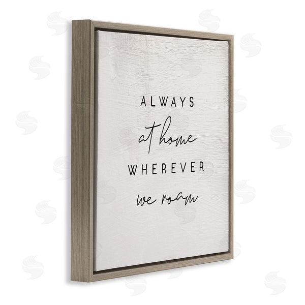 Stupell Industries Stupell Studio | Home Wherever We Roam Rustic Design