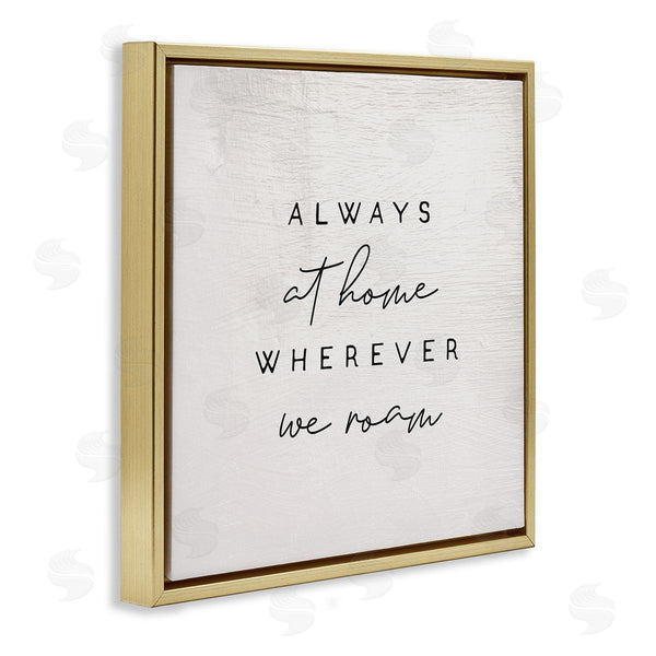 Stupell Industries Stupell Studio | Home Wherever We Roam Rustic Design