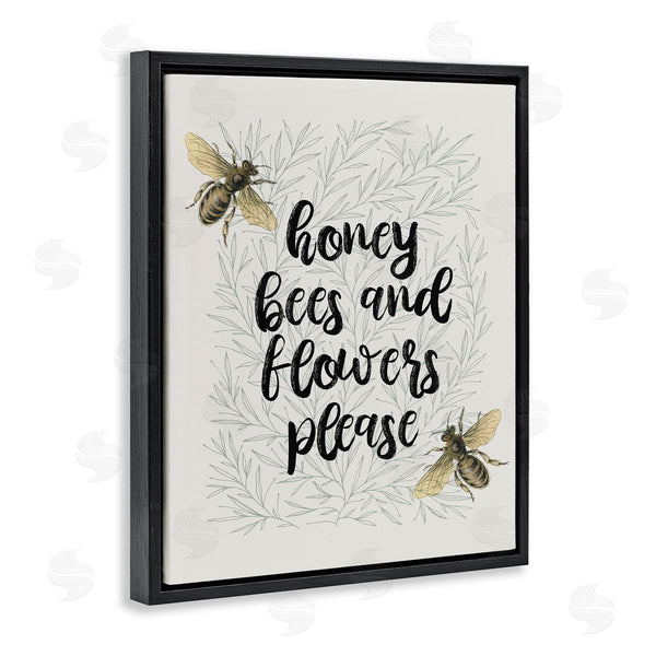 Stupell Industries Stupell Studio | Honey Bees & Flowers Please