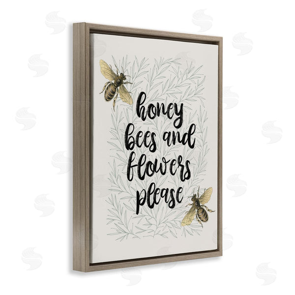 Stupell Industries Stupell Studio | Honey Bees & Flowers Please